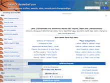 Tablet Screenshot of landofbasketball.com